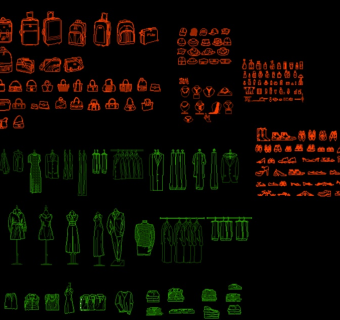 CAD商业常用模块图片