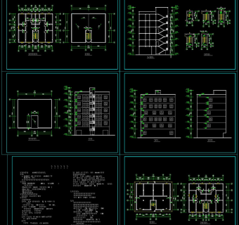 某单位住宅楼cad建筑图