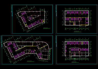 某小区地下车库平面cad方案图
