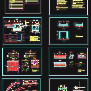 拱桥施工CAD全套图