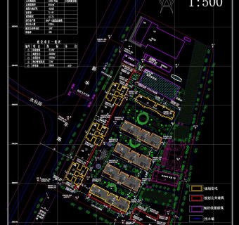 住宅小区总平规划cad图