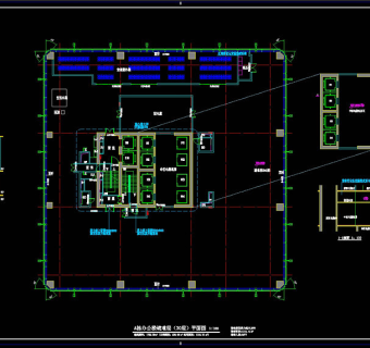 A栋办公楼避难层CAD图纸
