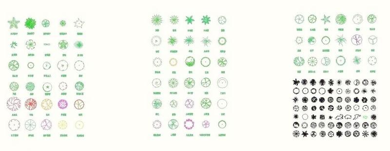 CAD家居装饰植物源文件