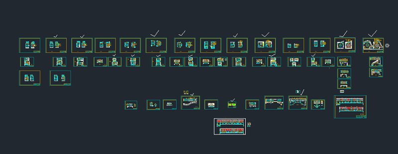 cad三层酒店施工图