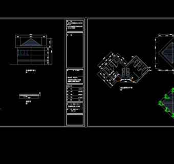 生态厕所cad建筑图纸