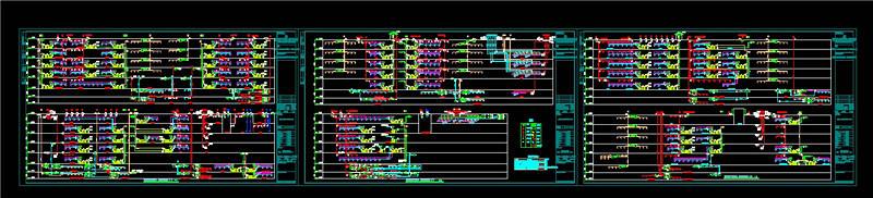 裙房排烟、空调系统CAD图纸