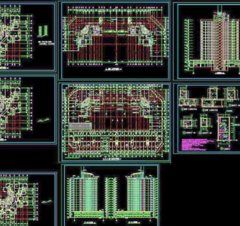 高层商住两用楼CAD设计图