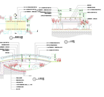 景观桥cad详图