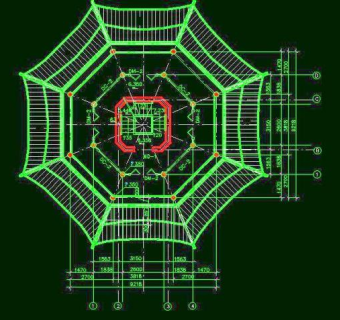 古建筑古塔CAD素材