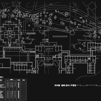 平面古建筑cad图纸