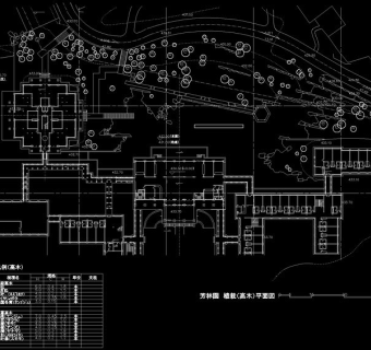 平面古建筑cad图纸
