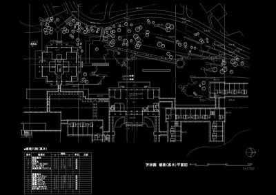 平面古建筑cad图纸