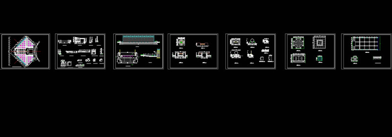 重庆某公园广场景观设计施工图cad图纸