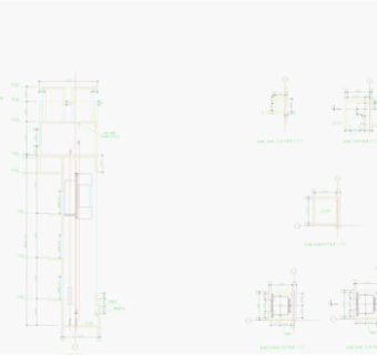 观光电梯详图CAD素材设计图