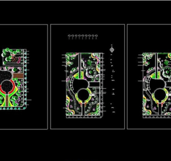 区政府广场CAD图纸