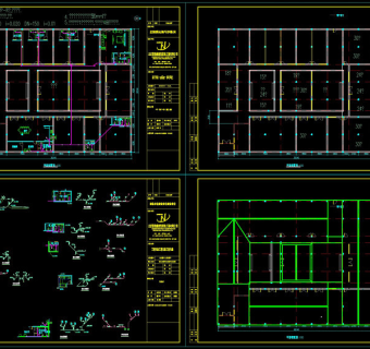 四合院内部布局cad图纸