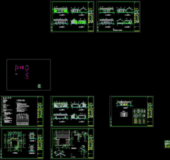 四合院cad设计图纸
