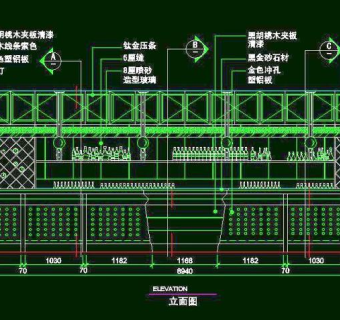 CAD之吧台收银台服务台设计