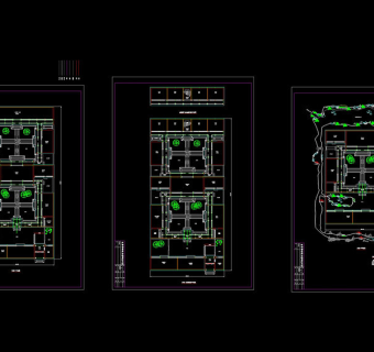 四合院方案cad图纸