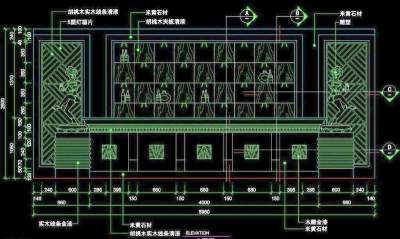 CAD之吧台收银台服务台设计