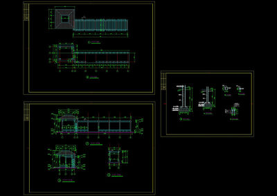 亭廊大样cad图