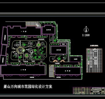 城市花园CAD图纸