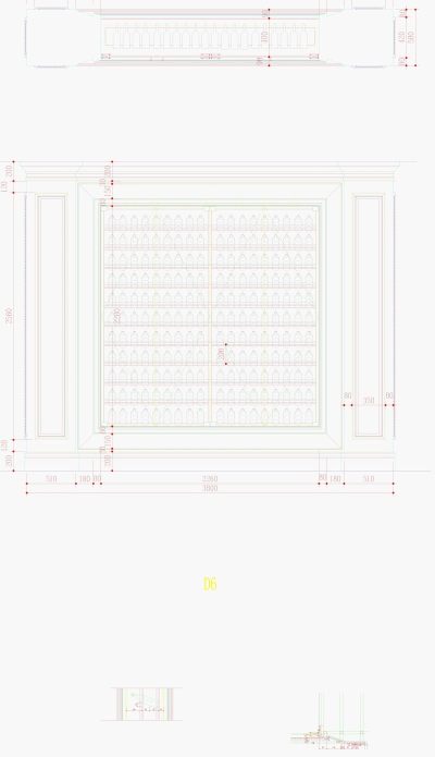 红酒柜CAD设计图