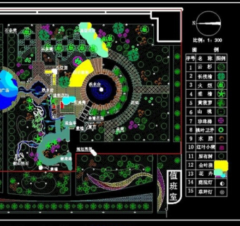 文化广场平面CAD图纸