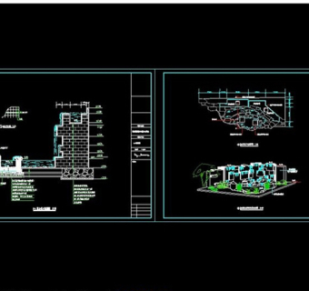 假山城市景区CAD图