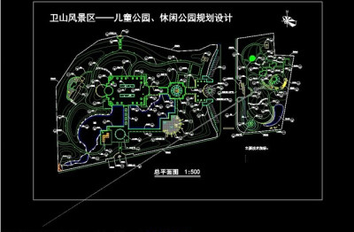 公园总平面CAD图纸