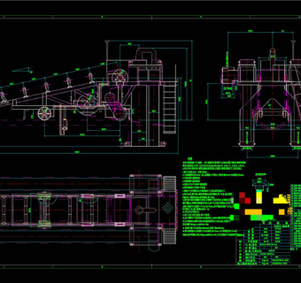 除尘式重型卸矿车CAD机械图纸