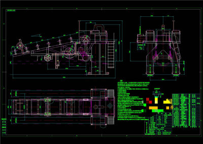 除尘式重型卸矿车CAD机械图纸