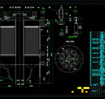 大布袋剖面装配图CAD机械图纸