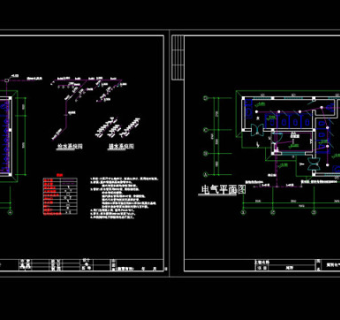 厕所cad图纸素材