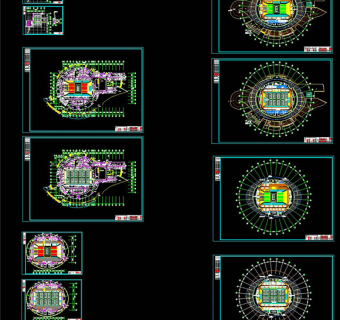 羽毛球馆空调CAD图纸