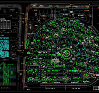 滨江园林cad图纸