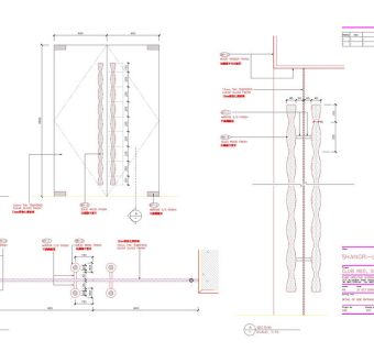 红色娱乐吧cad图稿
