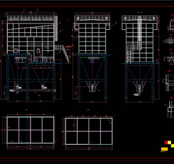 布袋除尘器CAD机械图纸