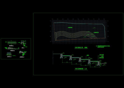 阶梯式绿地及花坛cad图纸