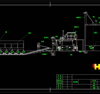 水泥粉磨CAD机械图纸
