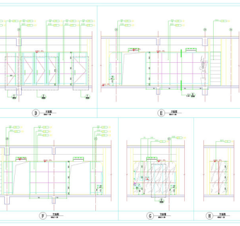 会议区立面建筑cad图纸
