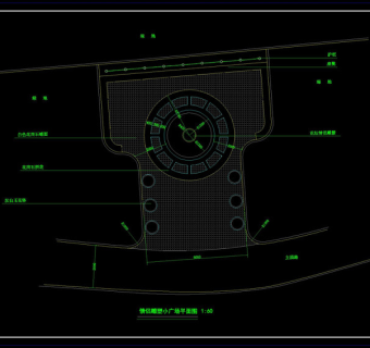 情侣广场平面cad图纸