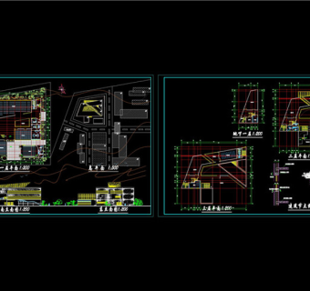 图书馆设计建施图CAD图纸
