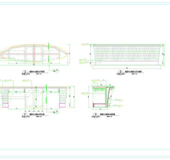 会议区立面cad图纸