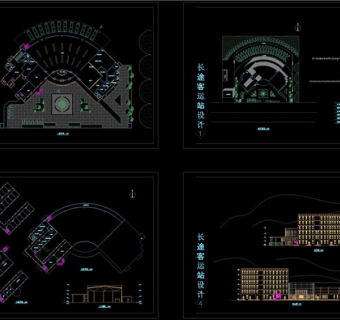 长途客运站设计方案CAD图纸