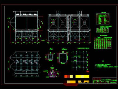 锅炉电除尘器详图CAD机械图纸