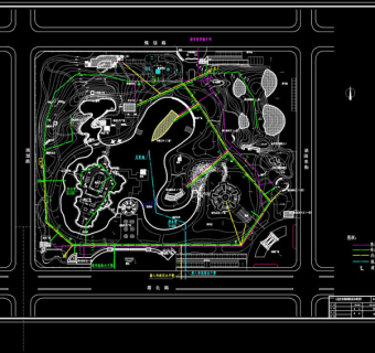 外网综合平面cad图纸