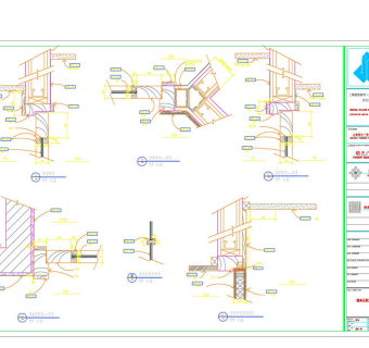 房间门窗节点cad图纸