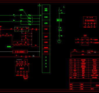 西门子变频器控制原理图CAD图纸