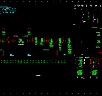 220kV变电所电气主接线图CAD图纸
